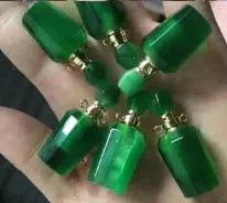 1pc Natural green Fluorite Charm quartz crystal stone necklace pendants Bennys Beauty World