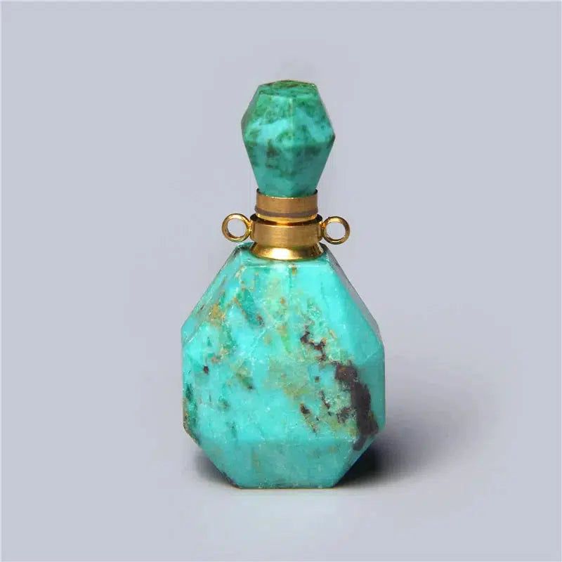 1pc Natural green Fluorite Charm quartz crystal stone necklace pendants Bennys Beauty World