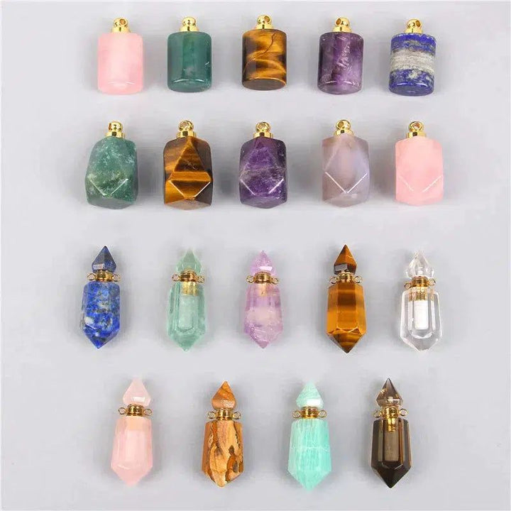 1pc Natural green Fluorite Charm quartz crystal stone necklace pendants Bennys Beauty World