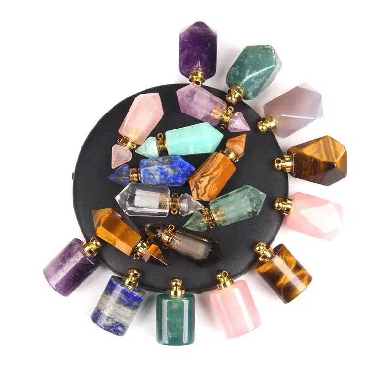 1pc Natural green Fluorite Charm quartz crystal stone necklace pendants Bennys Beauty World