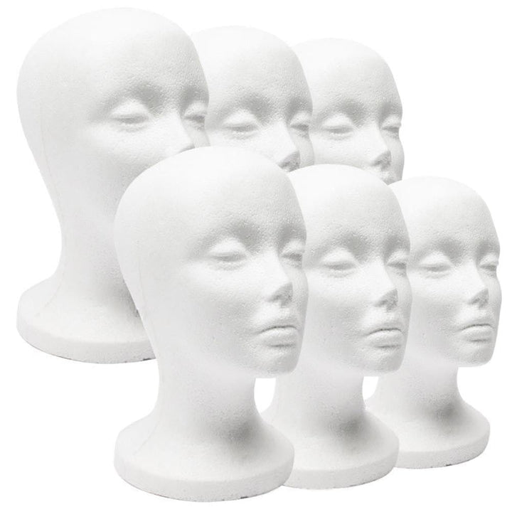 1pcs Styrofoam Mannequin  Display Foam Mannequin Head Bennys Beauty World