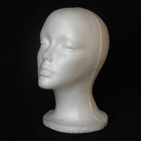 1pcs Styrofoam Mannequin  Display Foam Mannequin Head Bennys Beauty World