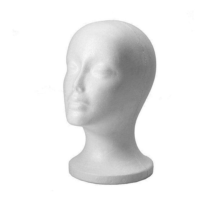 1pcs Styrofoam Mannequin  Display Foam Mannequin Head Bennys Beauty World