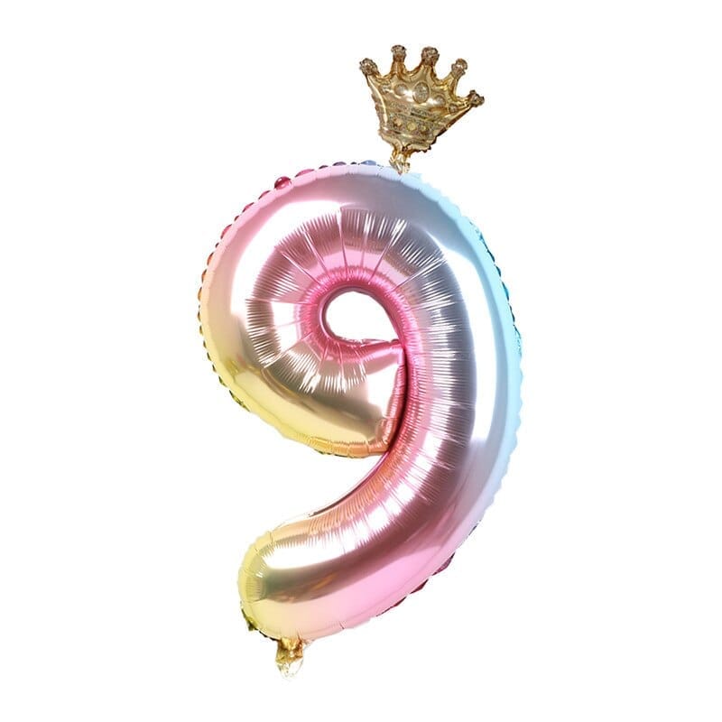 1set 30inch Numbered Happy Birthday Balloon Bennys Beauty World