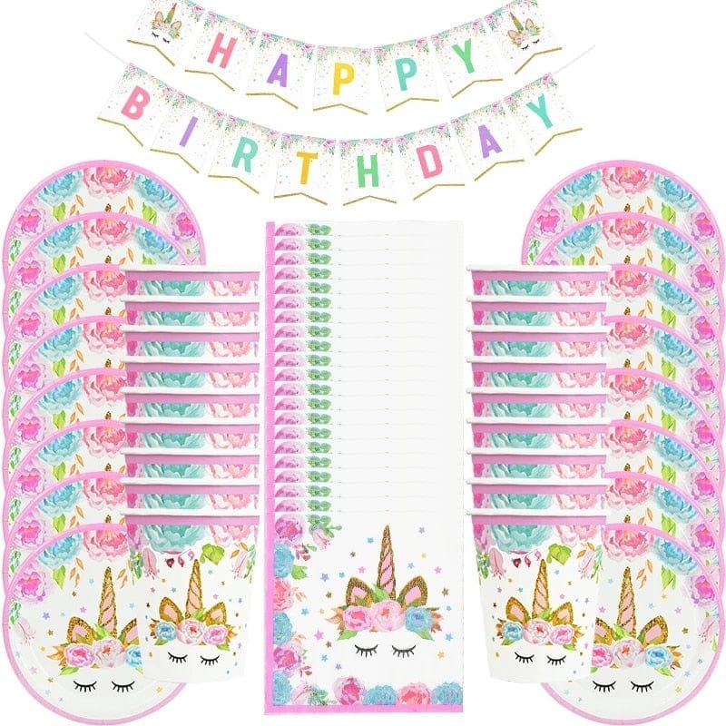 1st Birthday Kids Unicorn Theme Birthday Party Decorations Bennys Beauty World