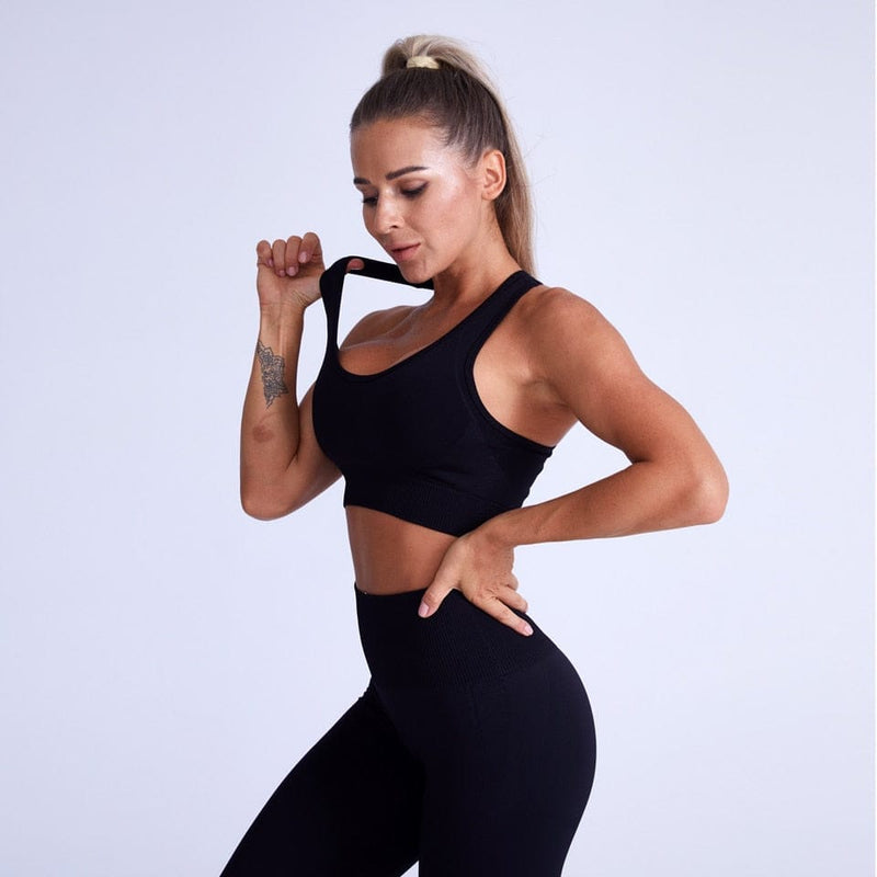 New Women Gym Sets 2 piece Yoga Set Gym Clothes Tennis Yoga Shirt + Se –  Sarah Jones1