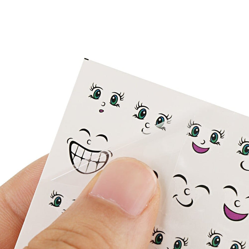 2 Sheets 3D Smiley Face Nail Art Sticker Beauty Manicure Tools Bennys Beauty World