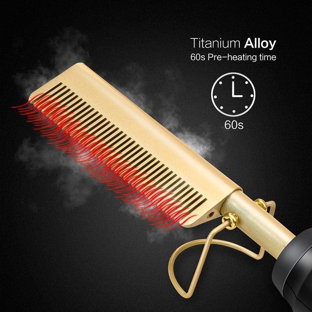 Hot comb 2024 flat iron