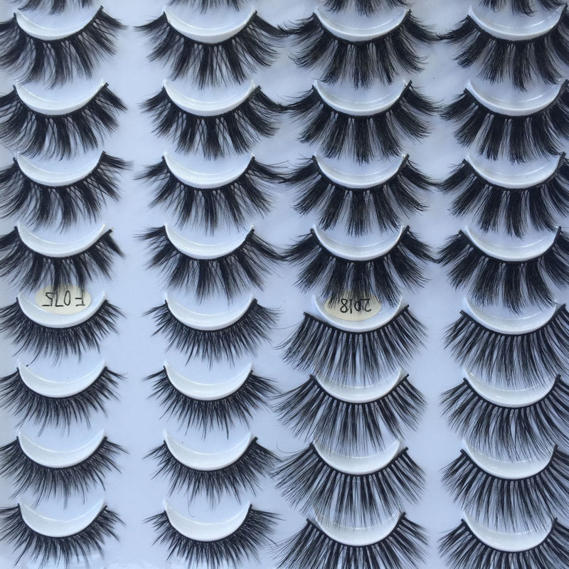 20 Pairs Of False Eyelashes Three-dimensional Multi-layer Mixed Eyelashes Bennys Beauty World