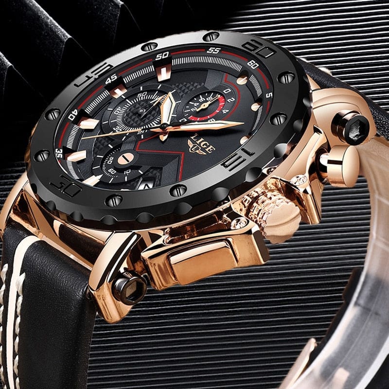 2020 LIGE New Fashion Men's Watches Top Brand Luxury Military Quartz Watch Bennys Beauty World