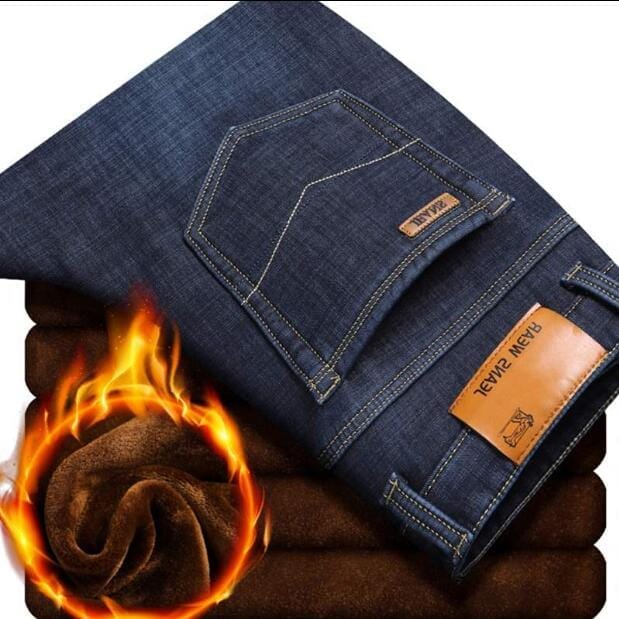 2020 New Men Warm Jeans High Quality Famous Brand  Winter Jeans Bennys Beauty World