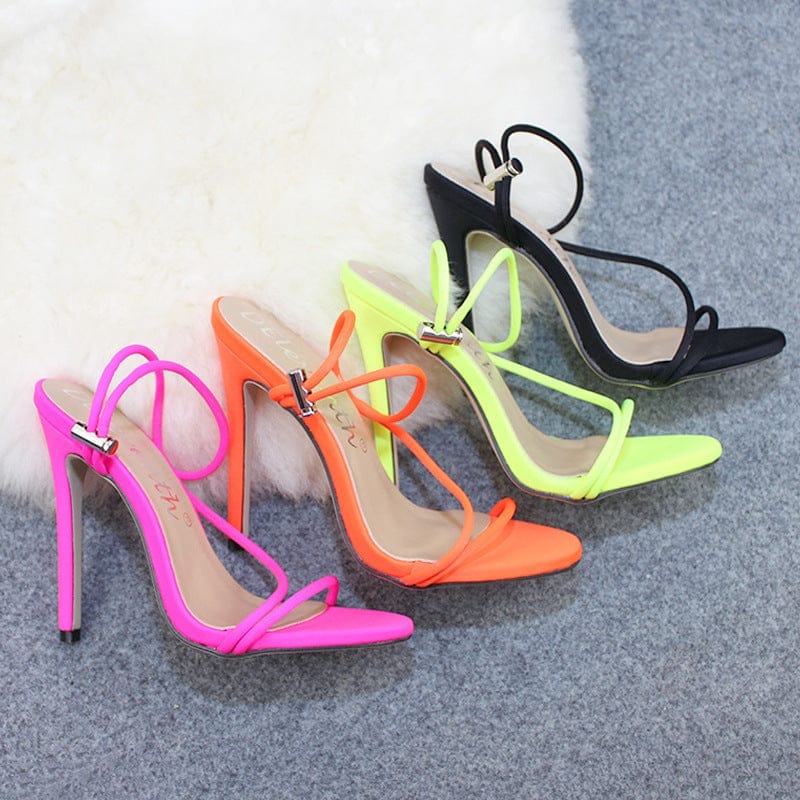 2021 High Quality Fashion Candy Bright Color Sandals For Women Bennys Beauty World