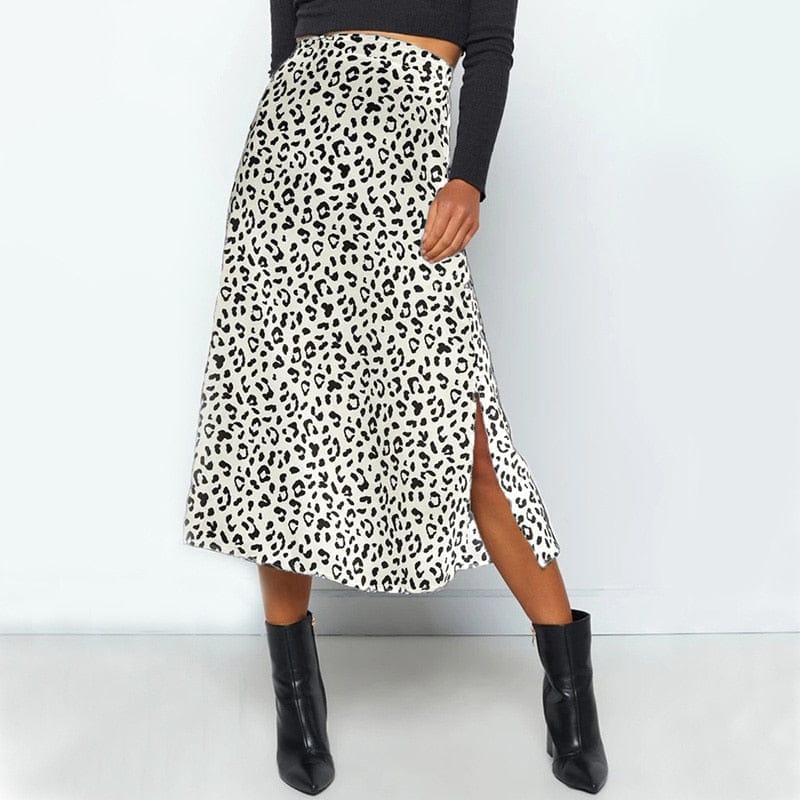 2021 New Sexy Leopard Printed Chiffon Skirt Bennys Beauty World