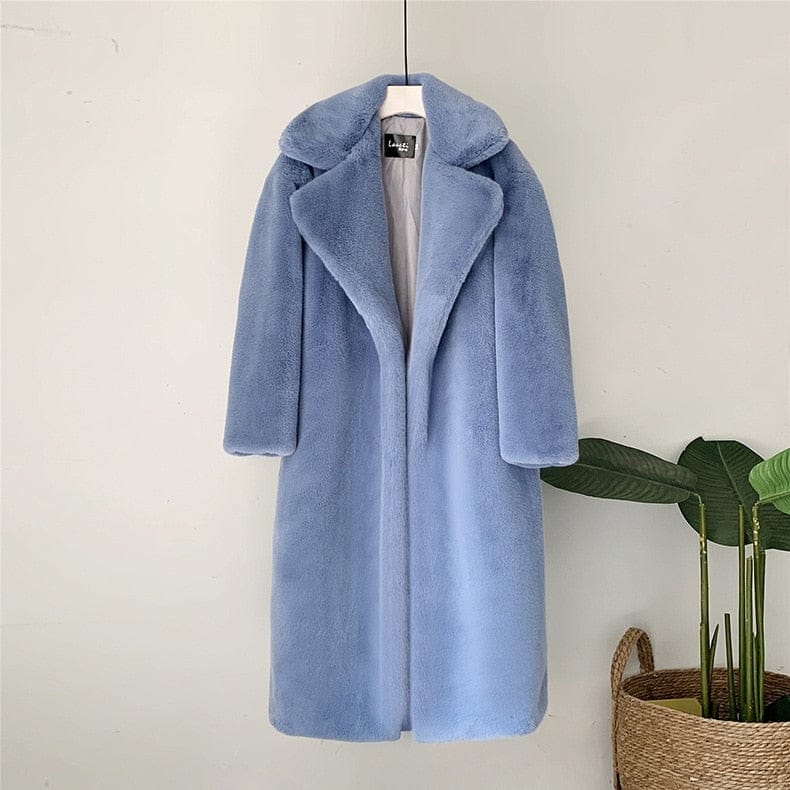 2021 New Women Winter Warm Faux Fur Coat Bennys Beauty World