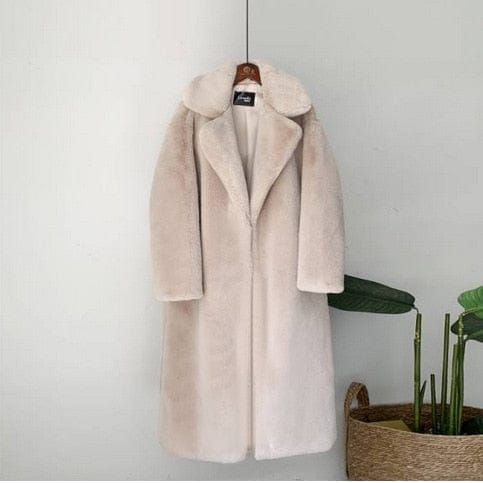 2021 New Women Winter Warm Faux Fur Coat Bennys Beauty World