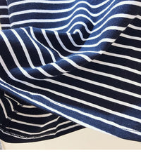 2021 Women Striped T Shirts Long Sleeve 95% Cotton Tops Bennys Beauty World