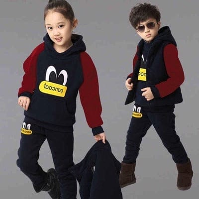 2021 new three piece suit and cashmere sweater dress clothing male child children sports children virgin autumn and winter BENNYS 