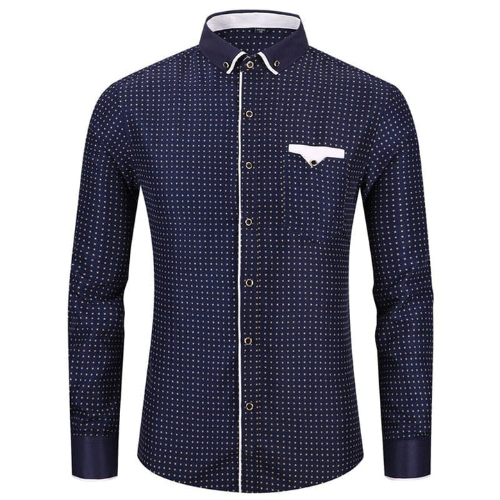 2022 Men's Fashion Casual Long Sleeved Printed Shirt BENNYS 