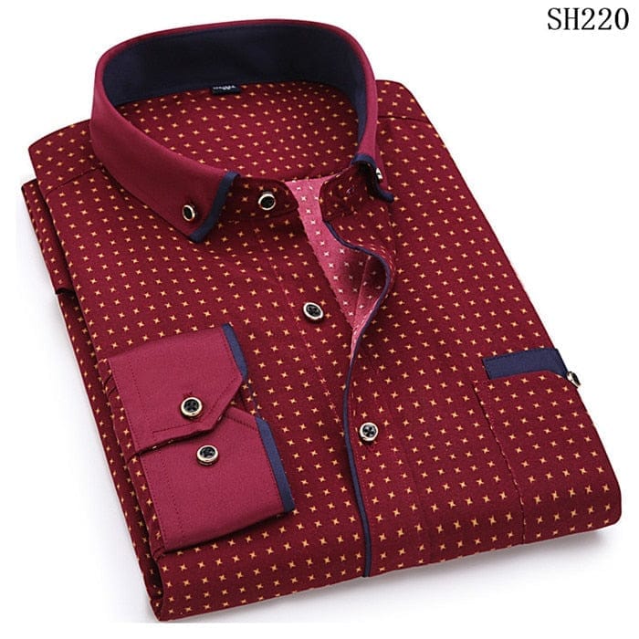 2022 Men's Fashion Casual Long Sleeved Printed Shirt BENNYS 