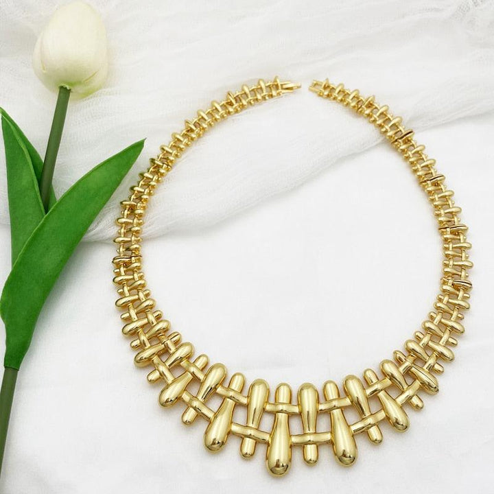 2022 New Design Women&#39;s Fashion Jewelry Bohemian Style Necklace Earrings Bracelet Ring Set for Wedding Party Gift Bennys Beauty World