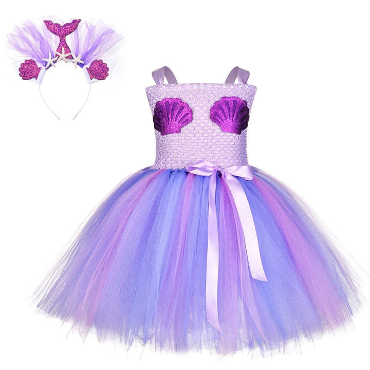 2022 New Fashion Kids Clothes Puffy Mermaid Girl sSequin Tutu Dress Bennys Beauty World