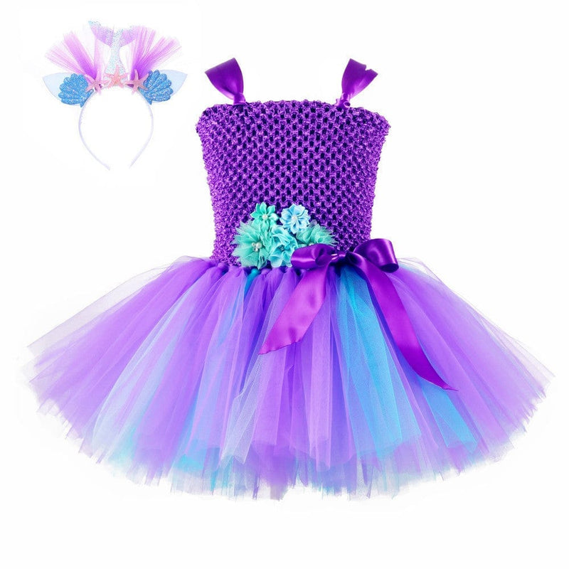 2022 New Fashion Kids Clothes Puffy Mermaid Girl sSequin Tutu Dress Bennys Beauty World