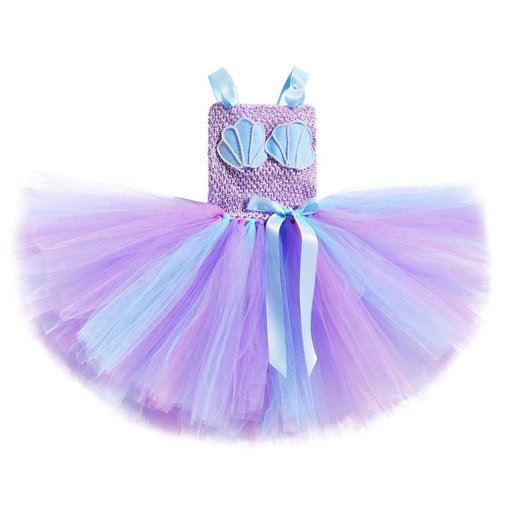 2022 New Fashion Kids Clothes Puffy Mermaid Girl sSequin Tutu Dress Bennys Beauty World