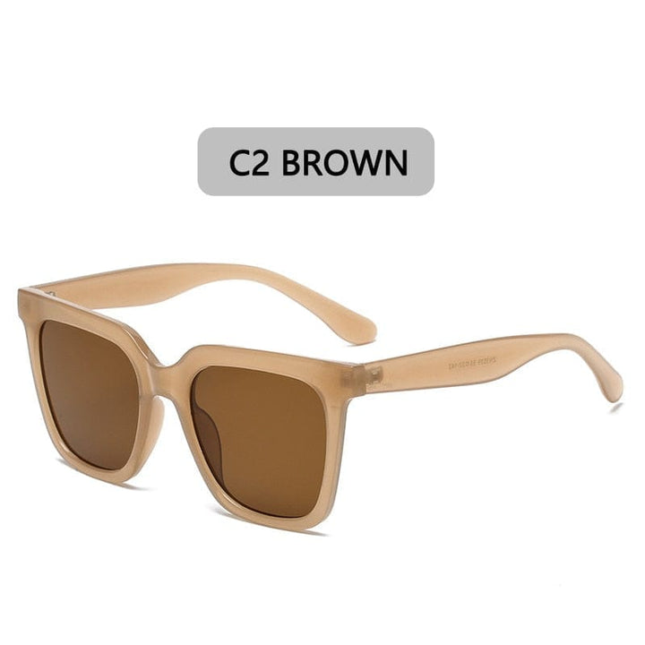 2022 New Fashion Sunglasses Women Brand Designer Retro Rectangle Sun Glasses Bennys Beauty World