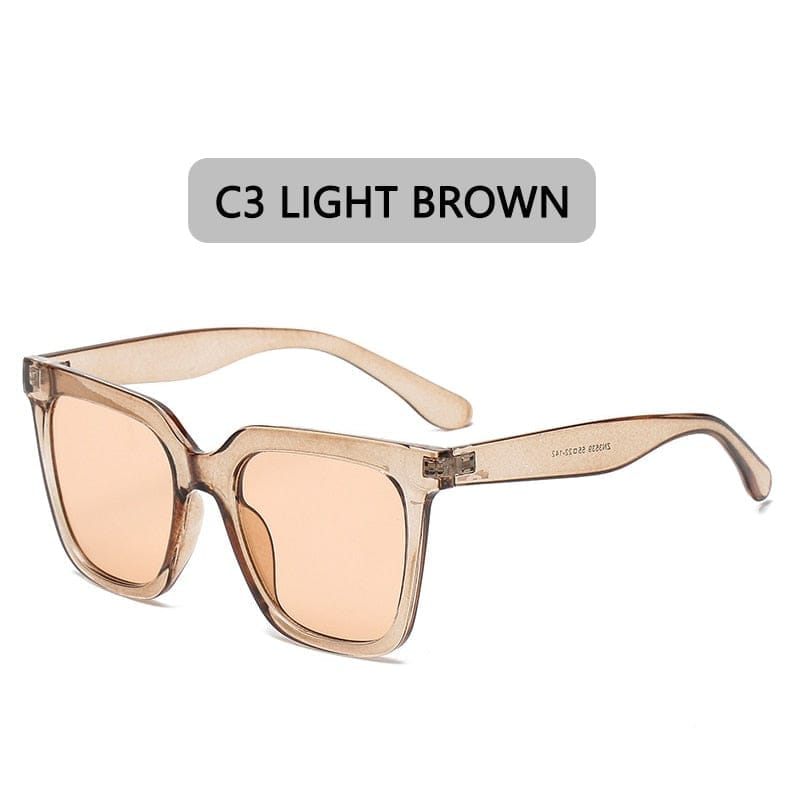 2022 New Fashion Sunglasses Women Brand Designer Retro Rectangle Sun Glasses C4 / Square