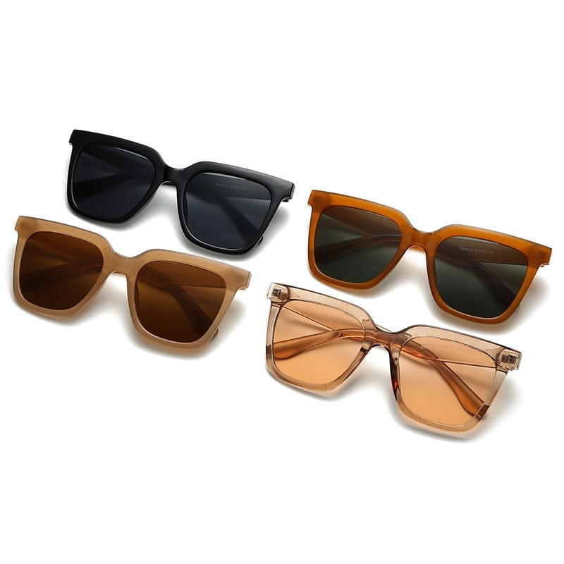 Square Fashion Sunglasses Woman Brand Designer Rectangle Sun