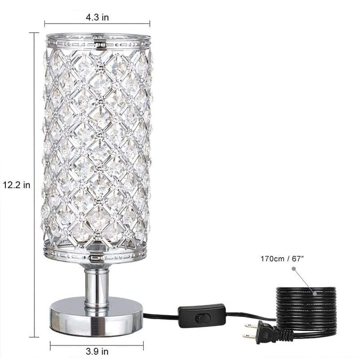 2022 New Modern Crystal Table Lamp With Stylish Personality And Warm Bedside Decoration For Bedroom And Living Room Bennys Beauty World