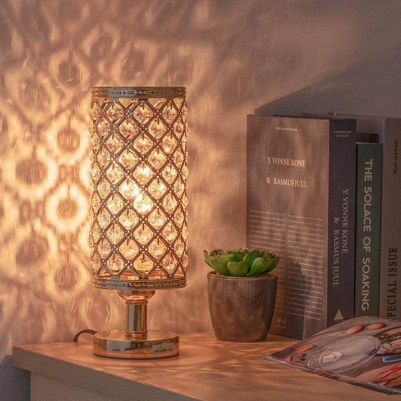 2022 New Modern Crystal Table Lamp With Stylish Personality And Warm Bedside Decoration For Bedroom And Living Room Bennys Beauty World