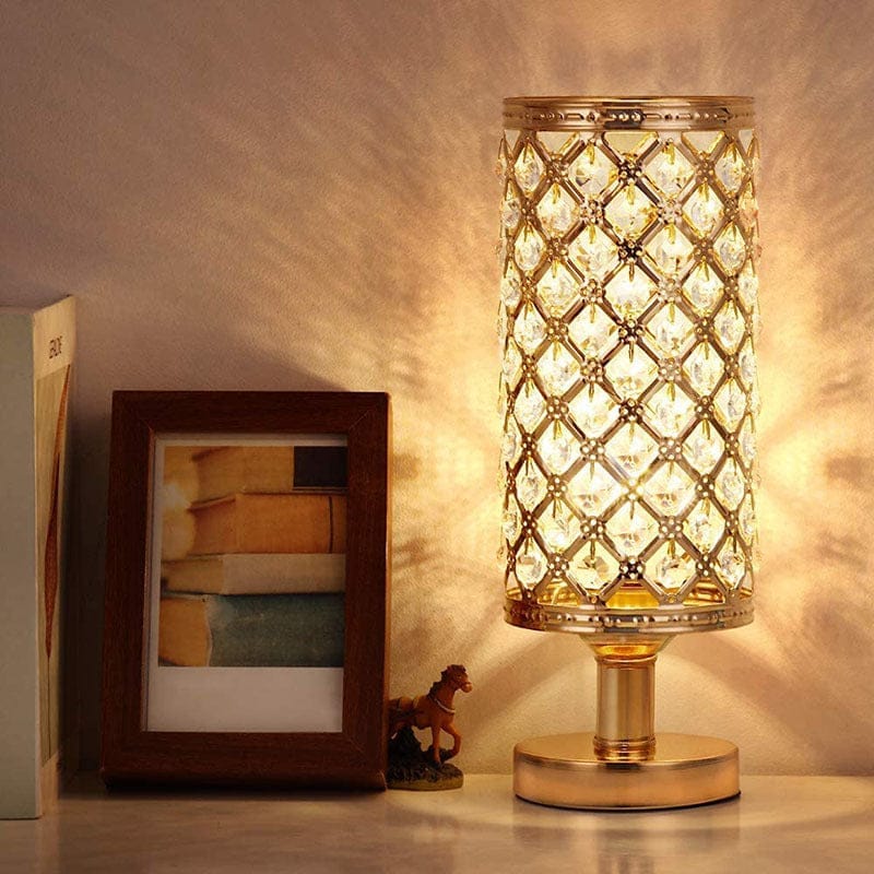 2022 New Modern Crystal Table Lamp With Stylish Personality And Warm Bedside Decoration For Bedroom And Living Room Bennys Beauty World