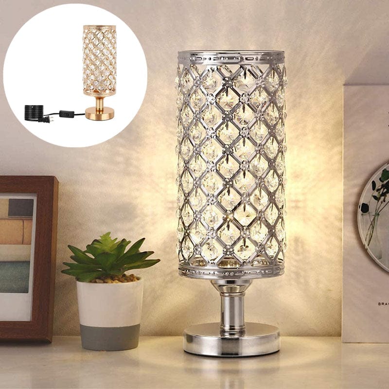 2022 New Modern Crystal Table Lamp With Stylish Personality And Warm Bedside Decoration For Bedroom And Living Room Bennys Beauty World