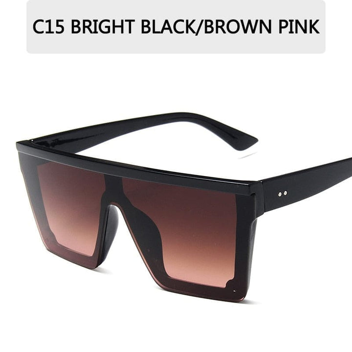 2022 Oversized Sunglasses Women Big Frame Square  Sun Glasses Bennys Beauty World