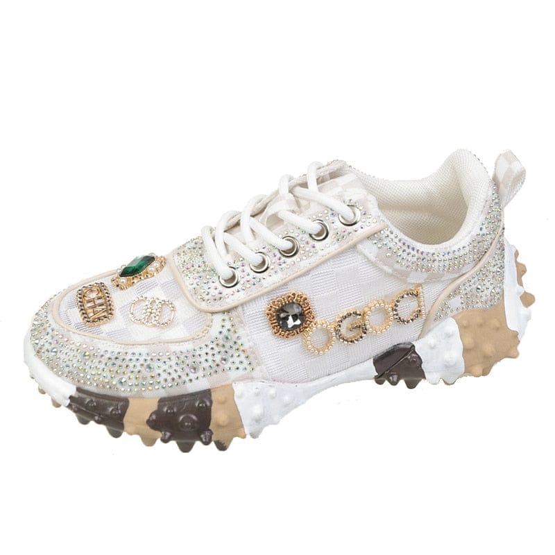 2022 Spring And Summer Women's Rhinestone Running Shoes Bennys Beauty World