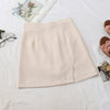 2022 Spring Women Skirts Preppy Style A-line High-waist Split Mini Skirts BENNYS 