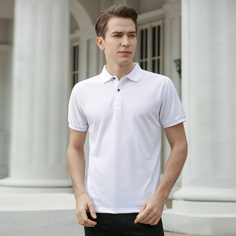 White polo hot sale business casual