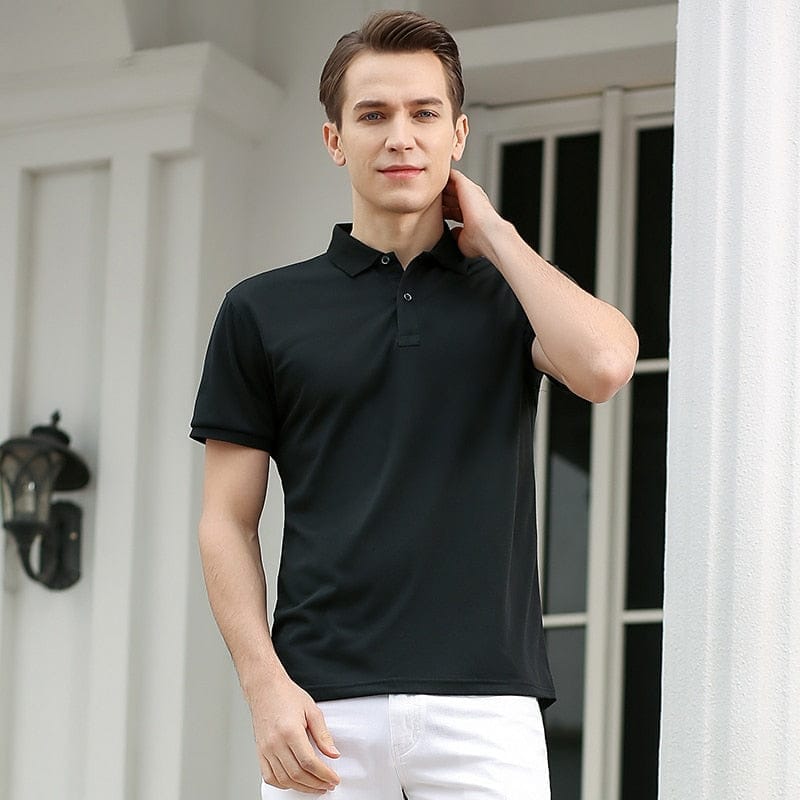 Black business best sale casual shirt