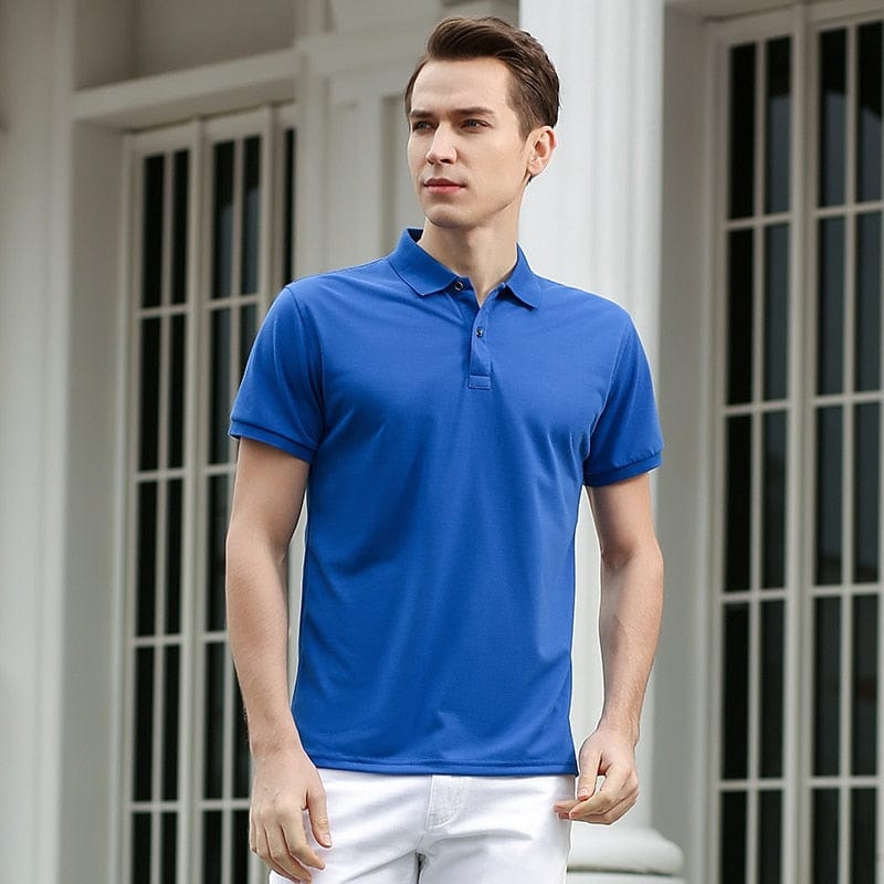 Business casual hot sale polo men