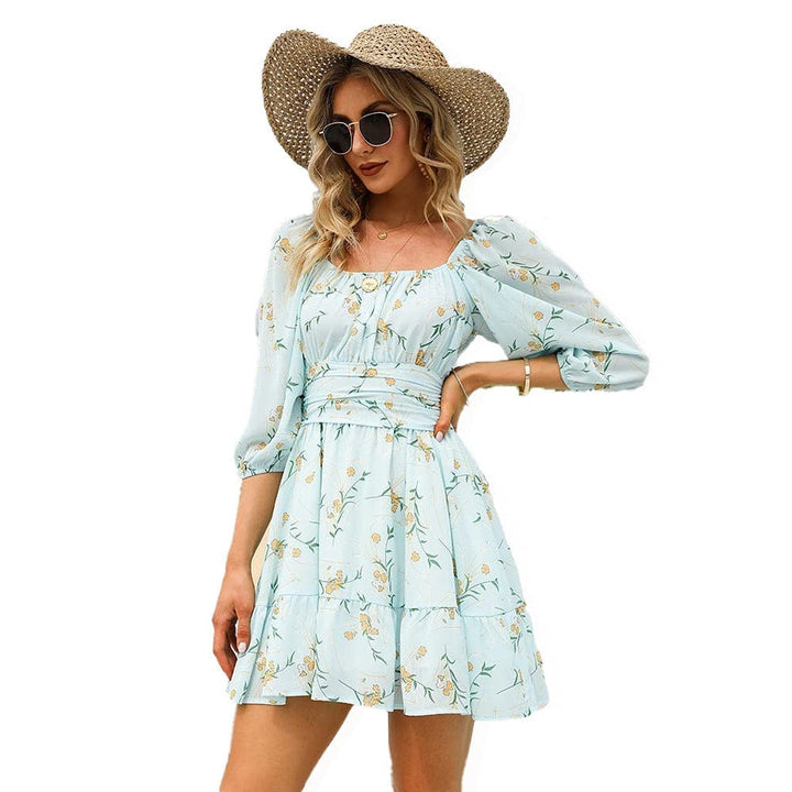 2022 Summer Women's Fashion Chiffon Printed Dress BENNYS 