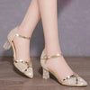 2023 Gold Women High Heels Summer Sequin Shoes Bennys Beauty World