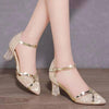 2023 Gold Women High Heels Summer Sequin Shoes Bennys Beauty World