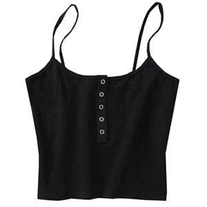 adviicd Tank Tops For Women Women Corset Cropped Fringe Tank Top Indie  Summer Going Out Shirts Stripper Outfits Black L