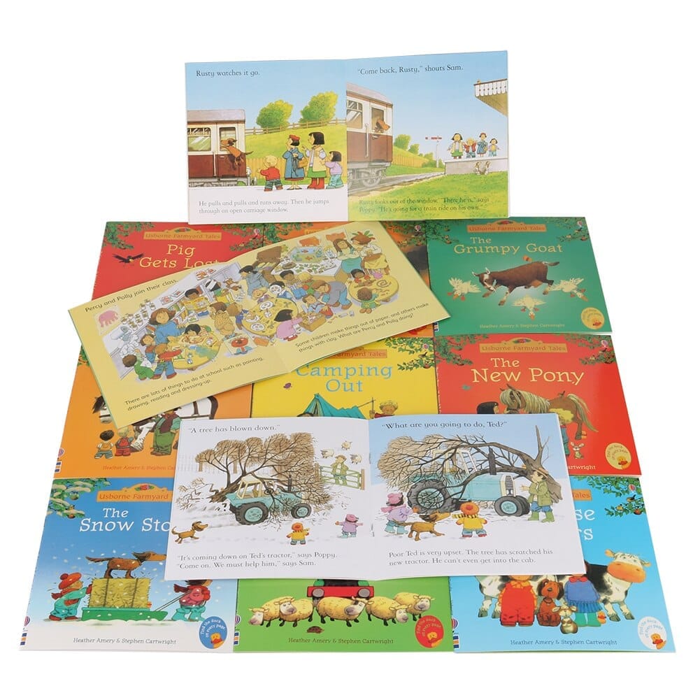 20Books/Set 15x15cm Kids Usborne Picture Books For Kids Bennys Beauty World