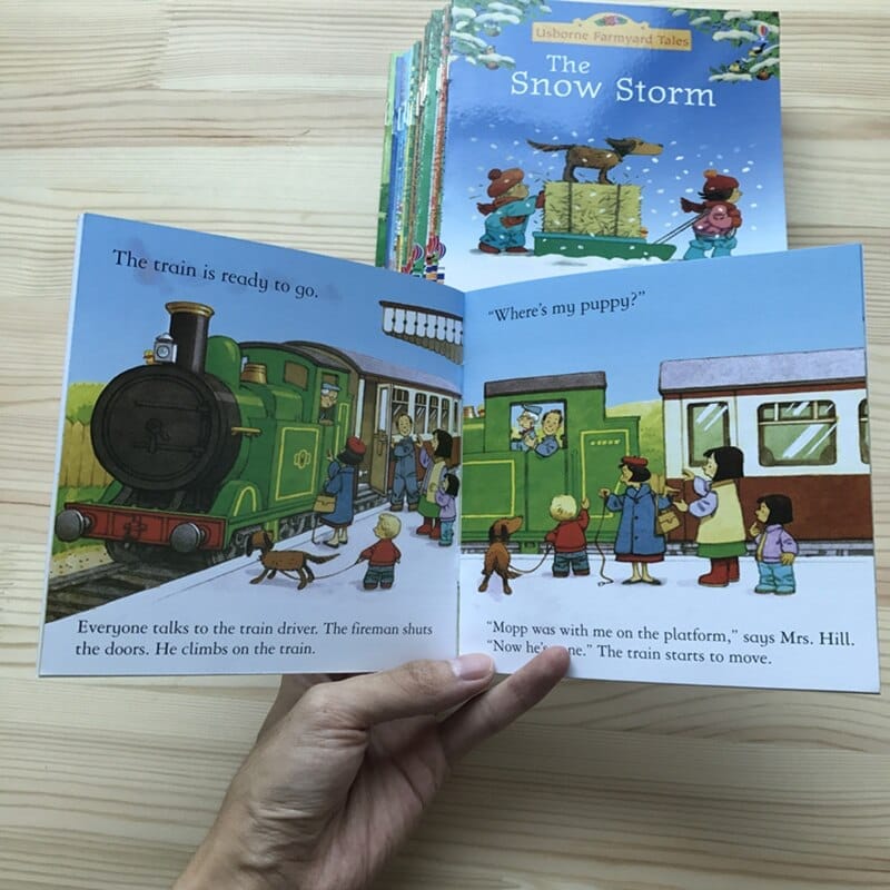 20Books/Set 15x15cm Kids Usborne Picture Books For Kids Bennys Beauty World