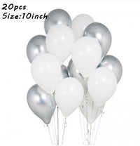 20pcs Chrome Metal Gold Silver Balloon Party Decorations Bennys Beauty World