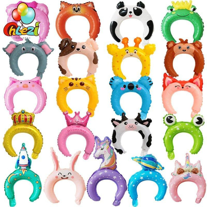 20pcs Cute Animal Tiara Headband Balloon Bennys Beauty World