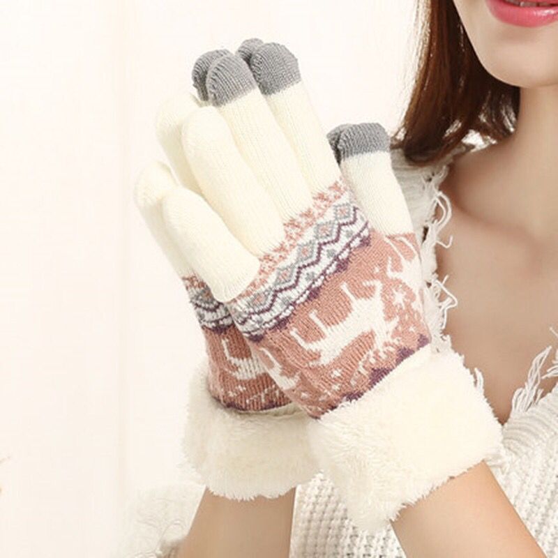 Velvet winter warm gloves-Gloves-Bennys Beauty World