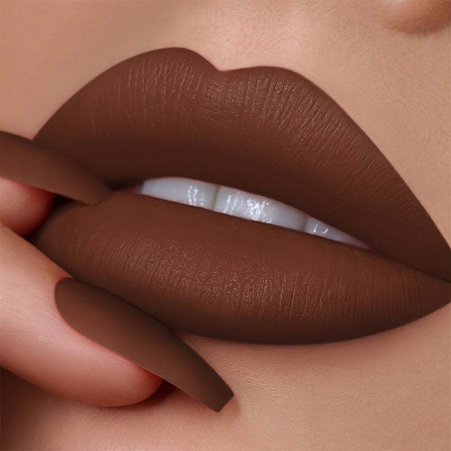 MCD Matte Brown Lip Glaze, Waterproof, Long-Lasting